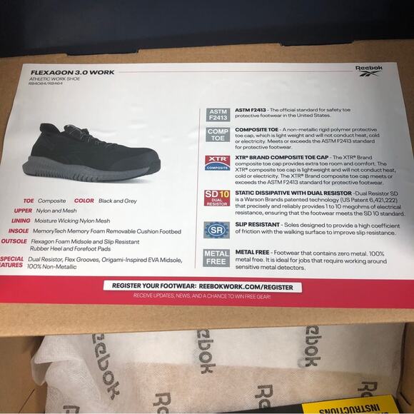 Reebok flexagon composite work sneaker 5 - Picture 6 of 9